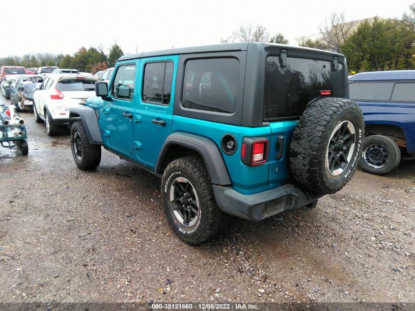 2020 JEEP WRANGLER UNLIMITED WILLYS SPORT VIN: 1C4HJXDGXLW315602