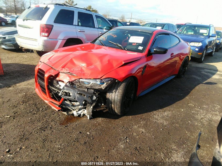 2022 BMW M4 COMPETITION XDRIVE VIN: WBS43AZ0XNCK28555