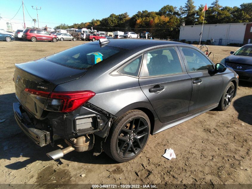 2022 HONDA CIVIC SEDAN SPORT VIN: 2HGFE2F59NH540154
