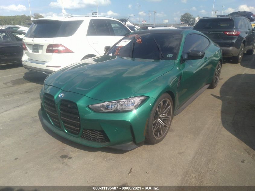 2021 BMW M4 COMPETITION VIN: WBS33AZ08MCG65841