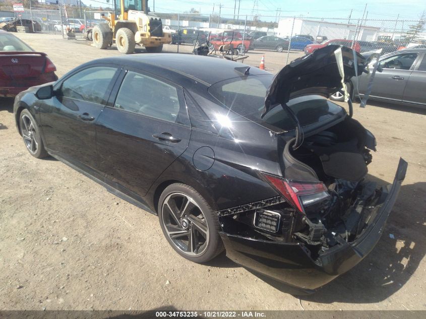 2021 HYUNDAI ELANTRA N LINE VIN: KMHLR4AF9MU187679