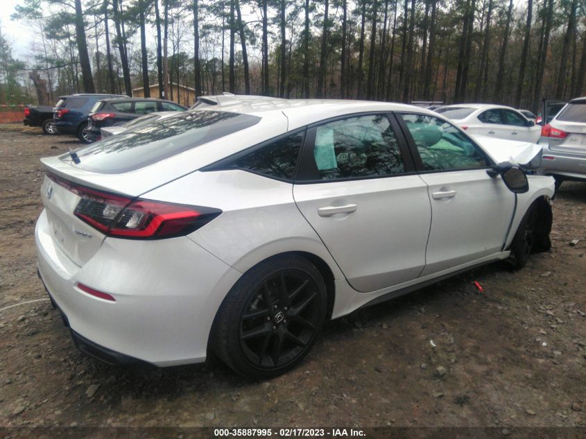 2022 HONDA CIVIC HATCHBACK SPORT VIN: 19XFL2H89NE012301