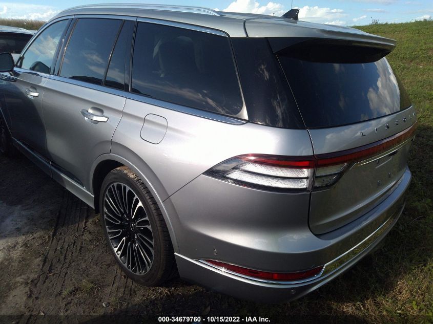 2021 LINCOLN AVIATOR BLACK LABEL VIN: 5LM5J9XC8MGL18543