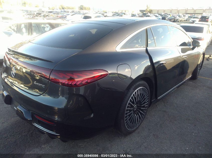 2022 MERCEDES-BENZ EQS EQS 580 VIN: W1KCG4EB9NA022063