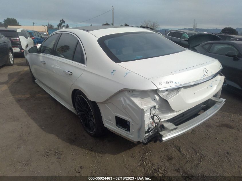 2022 MERCEDES-BENZ S-CLASS S 580 VIN: W1K6G7GB2NA157204