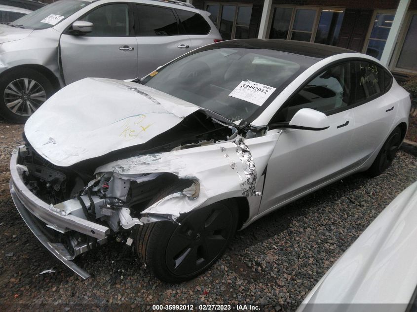 2022 TESLA MODEL 3 VIN: 5YJ3E1EA5NF334295