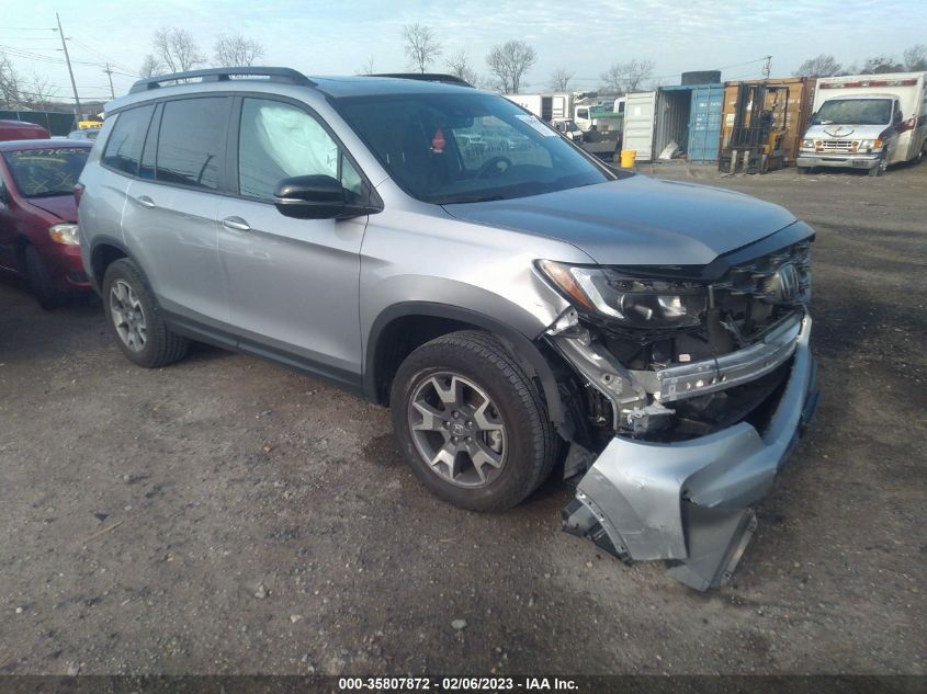 2022 HONDA PASSPORT TRAILSPORT VIN: 5FNYF8H63NB013651