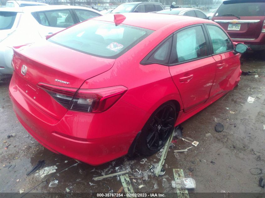 2022 HONDA CIVIC SEDAN SPORT VIN: 2HGFE2F51NH531285