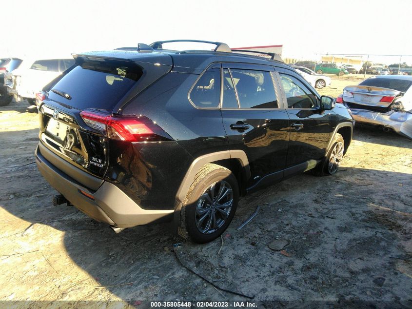 2022 TOYOTA RAV4 HYBRID XLE PREMIUM VIN: 4T3B6RFV2NU088759