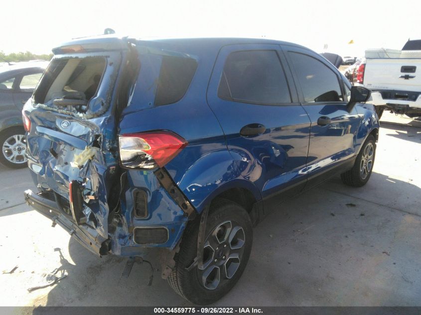 2021 FORD ECOSPORT S VIN: MAJ3S2FEXMC411583