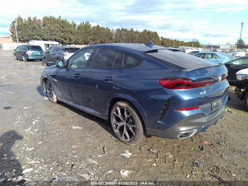 2022 BMW X6 XDRIVE40I VIN: 5UXCY6C04N9K80575