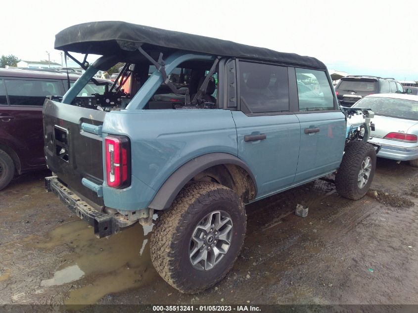 2022 FORD BRONCO BASE/BIG BEND VIN: 1FMEE5DH3NLA75779