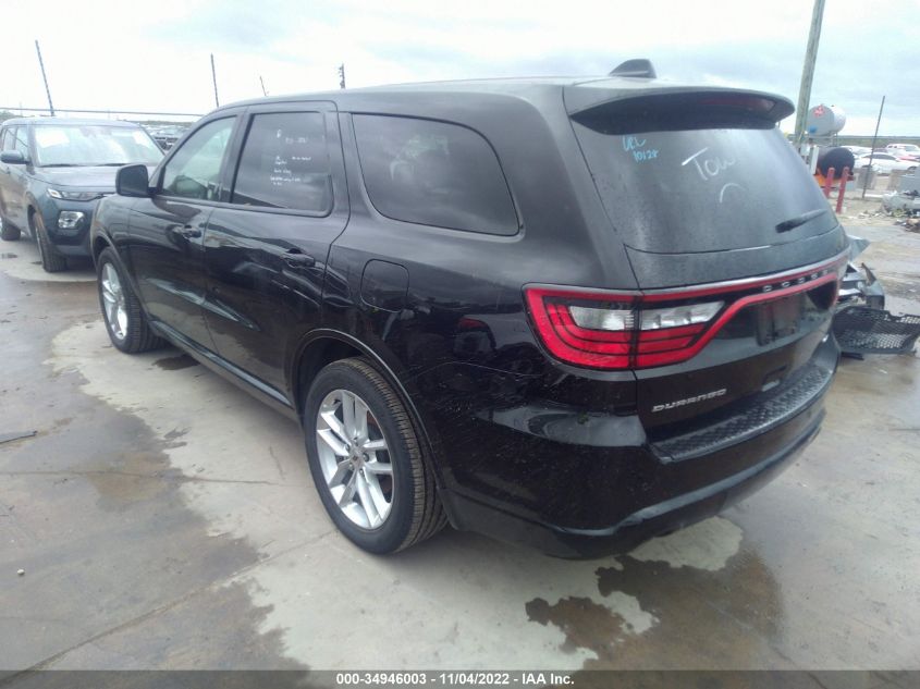 2022 DODGE DURANGO GT PLUS VIN: 1C4RDHDG9NC130172