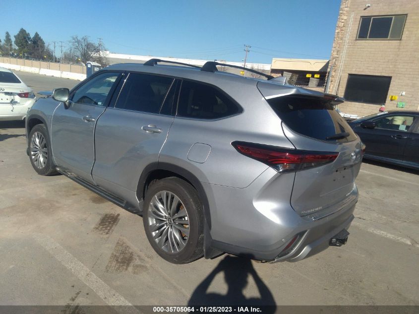 2022 TOYOTA HIGHLANDER PLATINUM VIN: 5TDFZRBH7NS171145