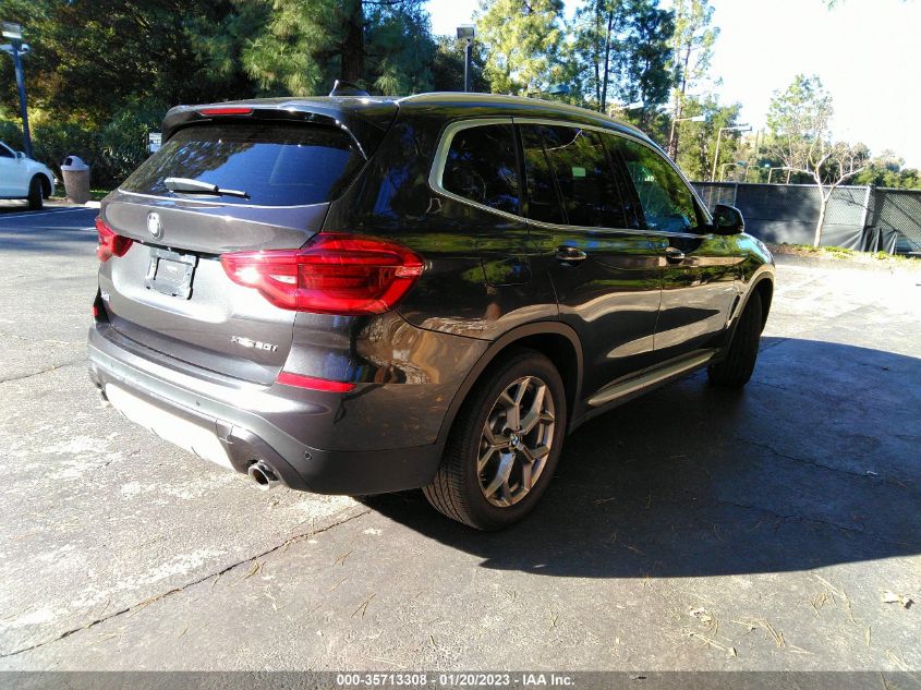 2021 BMW X3 XDRIVE30I VIN: 5UXTY5C01M9F12643