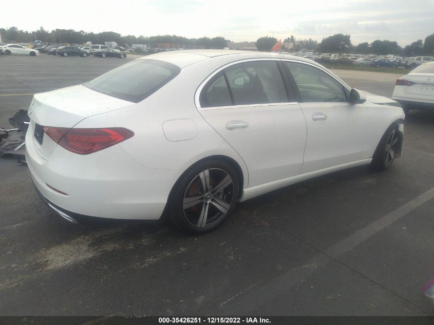 2022 MERCEDES-BENZ C-CLASS C 300 VIN: W1KAF4GB1NR009784