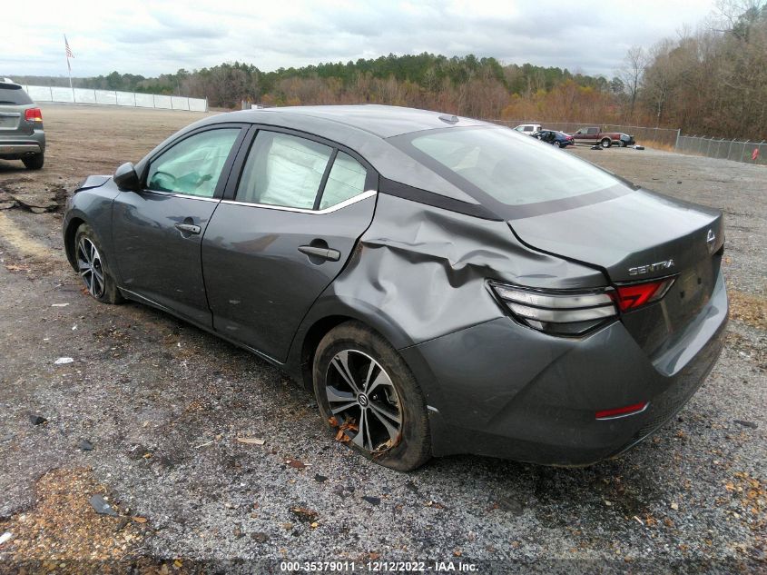 2022 NISSAN SENTRA SV VIN: 3N1AB8CV9NY257050