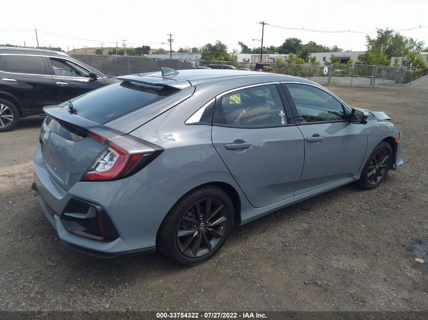 2021 HONDA CIVIC HATCHBACK EX VIN: SHHFK7H69MU411909
