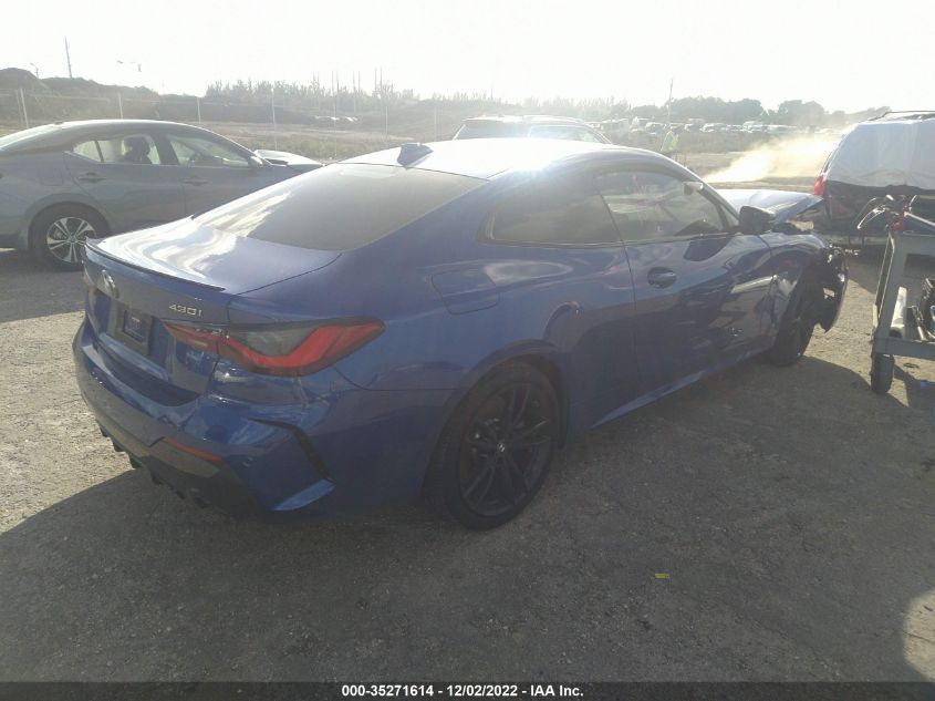 2022 BMW 4 SERIES 430I XDRIVE VIN: WBA73AP0XNCK19178