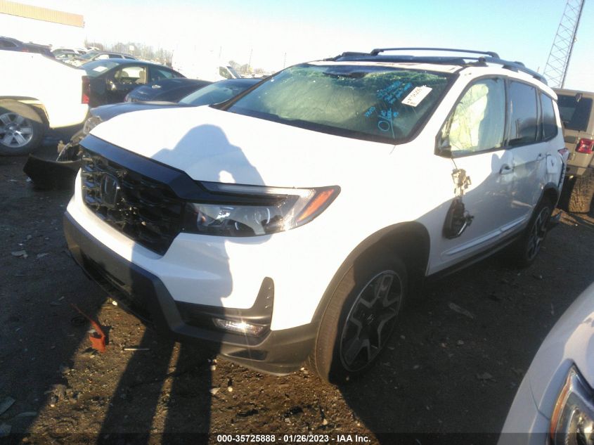 2022 HONDA PASSPORT ELITE VIN: 5FNYF8H02NB004953