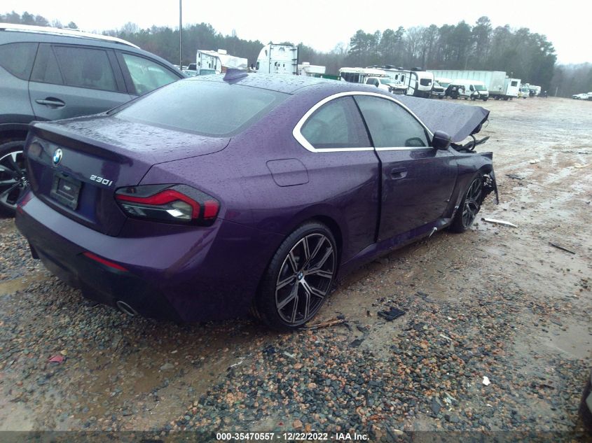 2022 BMW 2 SERIES 230I VIN: 3MW23CM06N8C50297