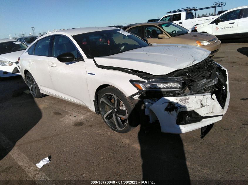 2022 HONDA ACCORD HYBRID SPORT VIN: 1HGCV3F28NA031847