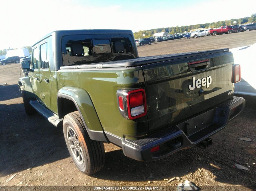 2022 JEEP GLADIATOR OVERLAND VIN: 1C6HJTFG8NL170321