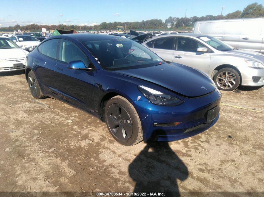 2022 TESLA MODEL 3 LONG RANGE VIN: 5YJ3E1EB2NF288062