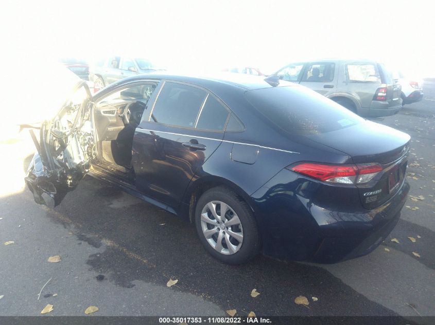 2022 TOYOTA COROLLA LE VIN: 5YFEPMAE2NP360855