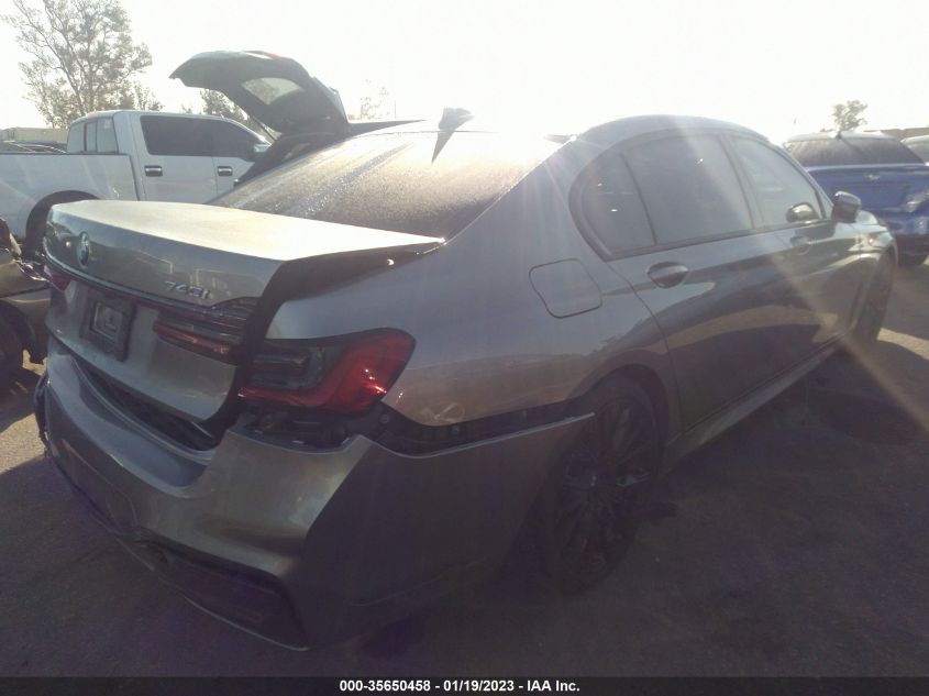 2021 BMW 7 SERIES 740I VIN: WBA7T2C0XMCF11961