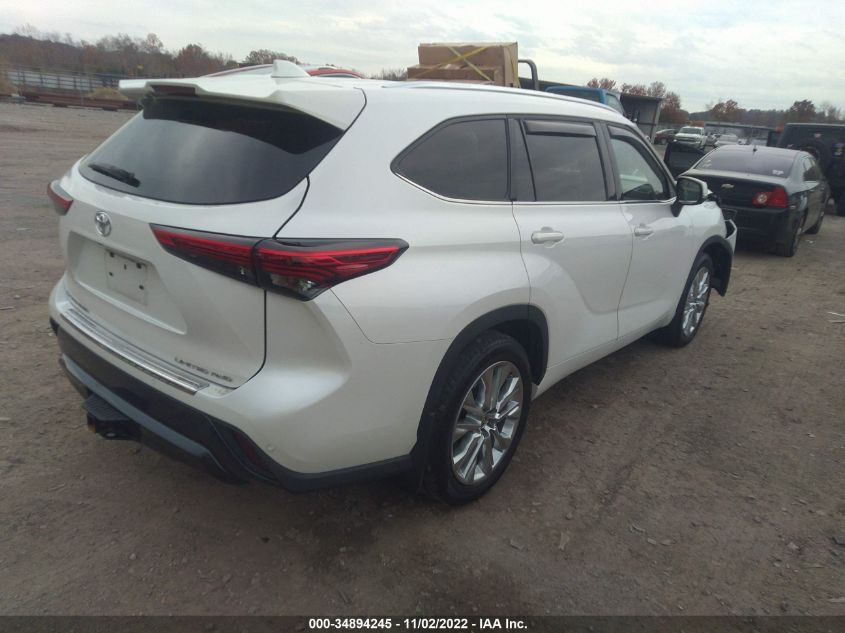 2021 TOYOTA HIGHLANDER LIMITED VIN: 5TDDZRBH8MS070105