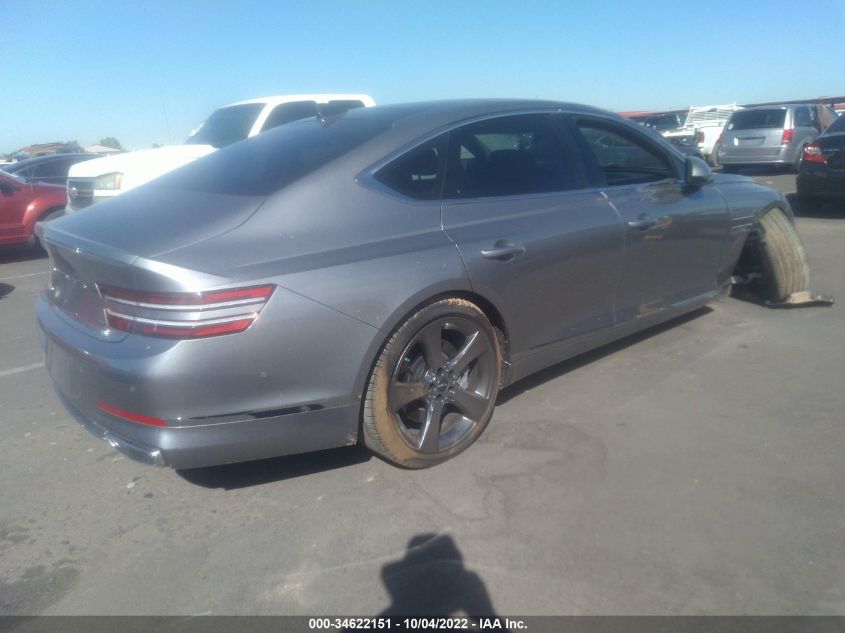 2021 GENESIS G80 3.5T VIN: KMTGC4SD9MU083196