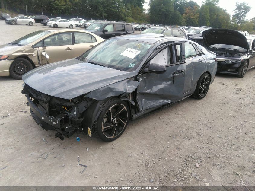 2022 HYUNDAI ELANTRA N LINE VIN: KMHLR4AF3NU238949