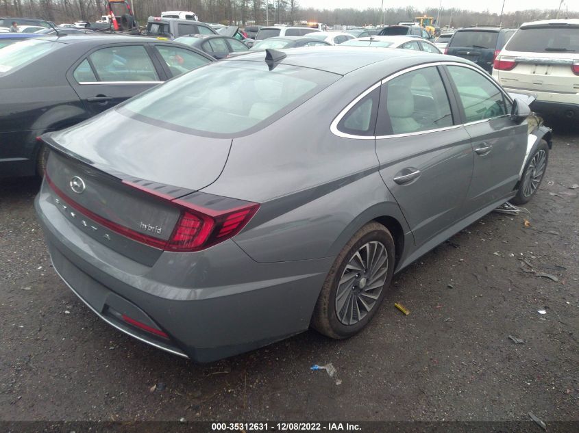 2022 HYUNDAI SONATA HYBRID LIMITED VIN: KMHL54JJ3NA049381