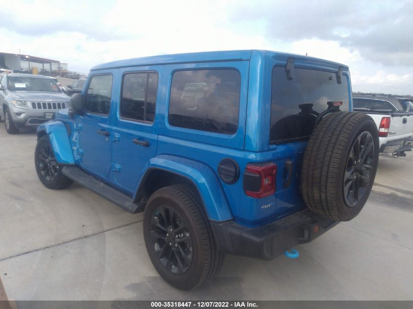 2022 JEEP WRANGLER 4XE UNLIMITED SAHARA VIN: 1C4JJXP69NW271700
