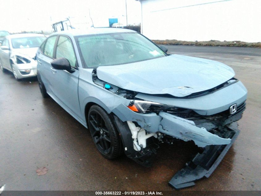 2022 HONDA CIVIC SEDAN SPORT VIN: 2HGFE2F53NH542904