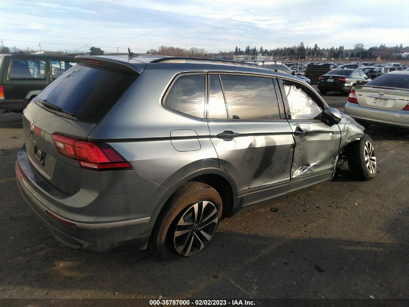 2022 VOLKSWAGEN TIGUAN S VIN: 3VV1B7AX7NM119396
