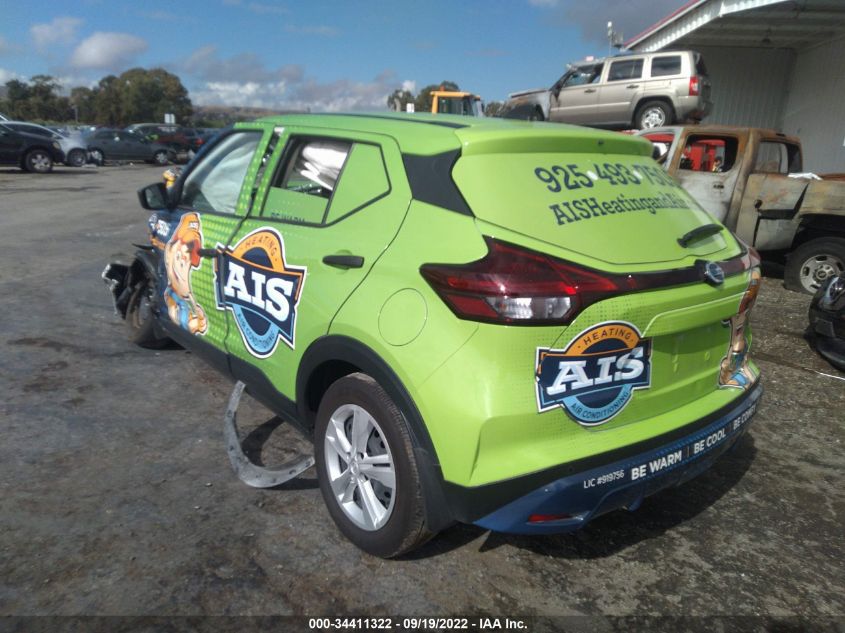 2021 NISSAN KICKS S VIN: 3N1CP5BV9ML516206