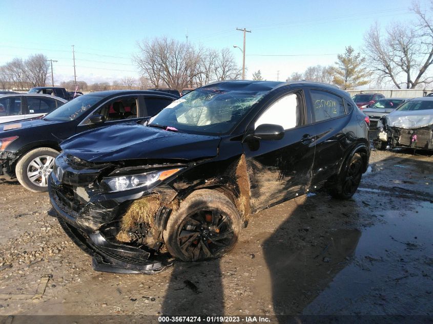 2022 HONDA HR-V SPORT VIN: 3CZRU6H18NM751891