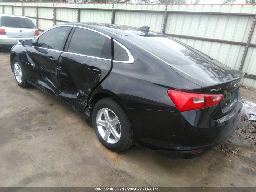 2022 CHEVROLET MALIBU LS VIN: 1G1ZB5ST9NF209501