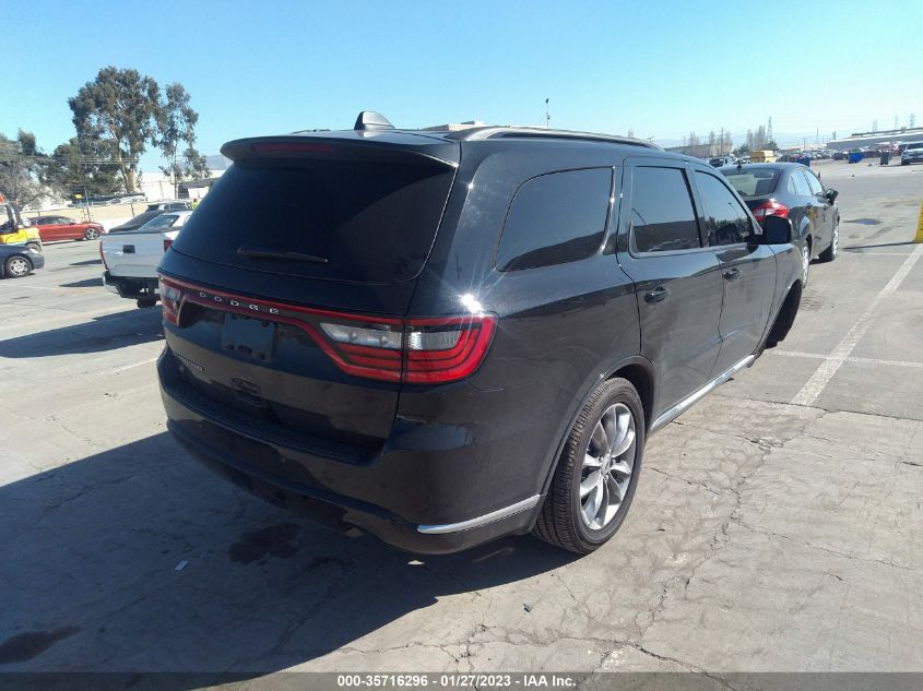 2022 DODGE DURANGO SXT VIN: 1C4RDJAG2NC181959
