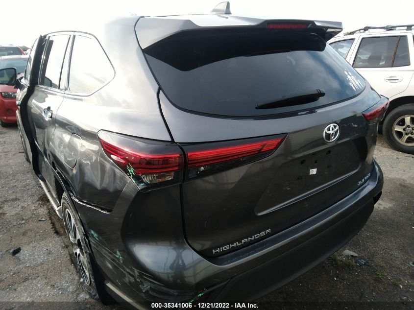 2021 TOYOTA HIGHLANDER XLE VIN: 5TDGZRBH0MS148034