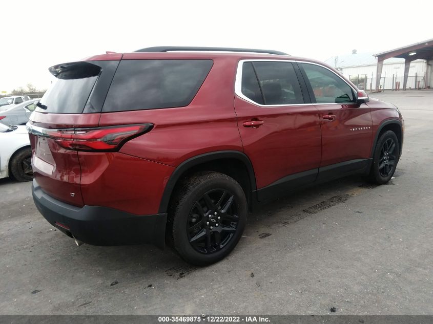 2022 CHEVROLET TRAVERSE LT CLOTH VIN: 1GNERGKWXNJ127028