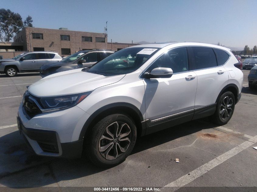 2022 HONDA CR-V EX-L VIN: 2HKRW2H80NH620272