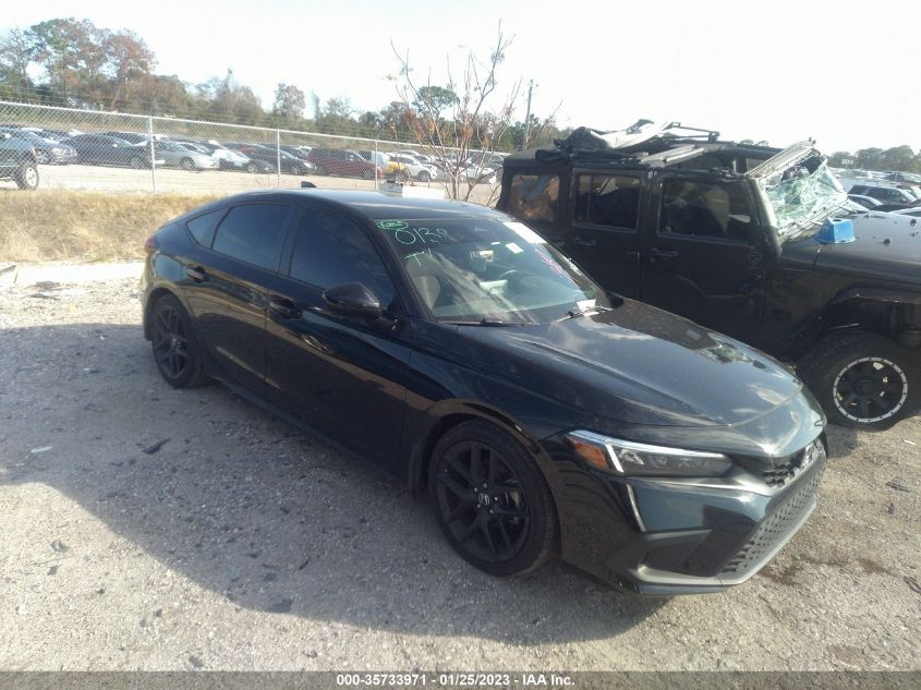 2022 HONDA CIVIC HATCHBACK SPORT VIN: 19XFL2H85NE016815