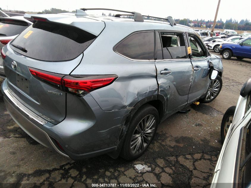 2021 TOYOTA HIGHLANDER HYBRID PLATINUM VIN: 5TDEBRCHXMS018725