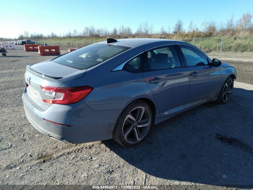 2022 HONDA ACCORD SEDAN SPORT VIN: 1HGCV1F33NA077891