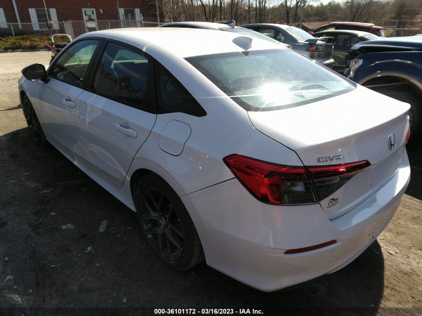 2023 HONDA CIVIC SEDAN SPORT VIN: 2HGFE2F54PH526097
