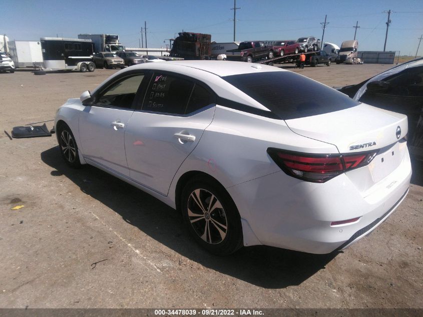 2022 NISSAN SENTRA SV VIN: 3N1AB8CVXNY246901