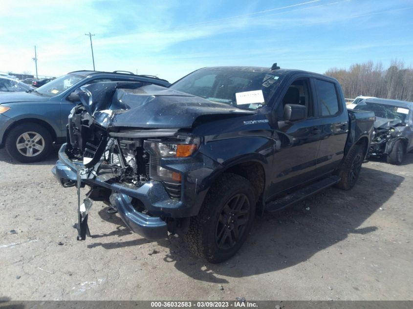 2022 CHEVROLET SILVERADO 1500 CUSTOM VIN: 1GCPDBEK0NZ591345